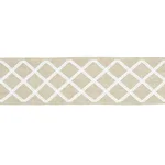79442 | Zella Appliquéd Tape - Natural Schumacher Zella Appliquéd Tape trim in Natural (79442)