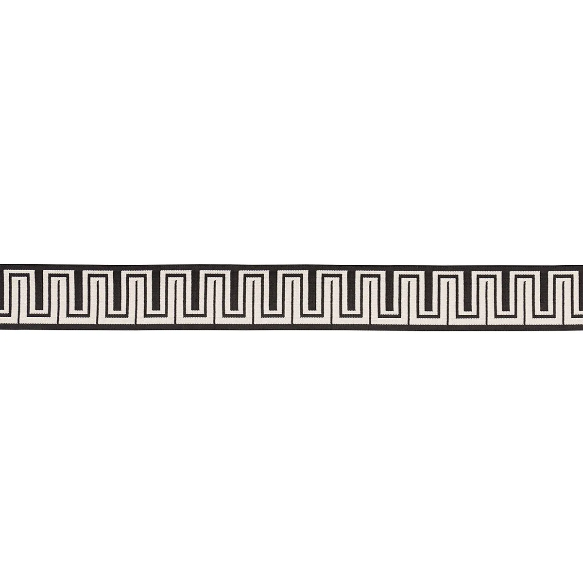 Schumacher Zeus Indoor/Outdoor Tape trim in Black (82442)
