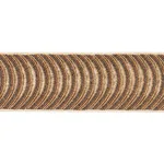 85571 | Ziegfeld Hand Beaded Tape - Gilt Schumacher Ziegfeld Hand Beaded Tape trim in Gilt (85571)