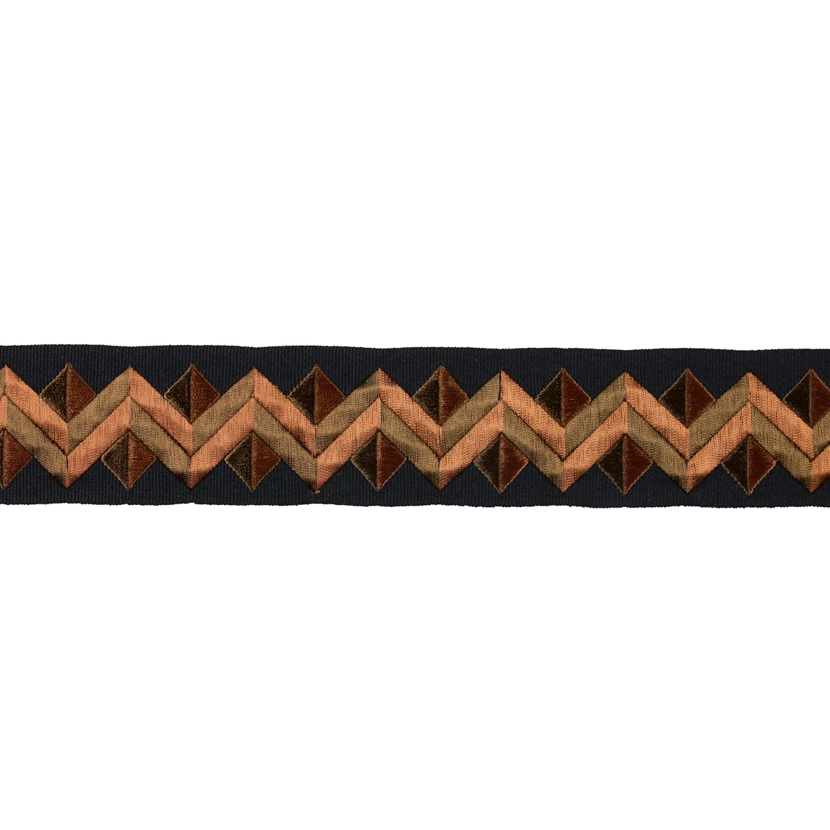 Schumacher Zigzag Moderne Tape trim in Goldstone (85583)
