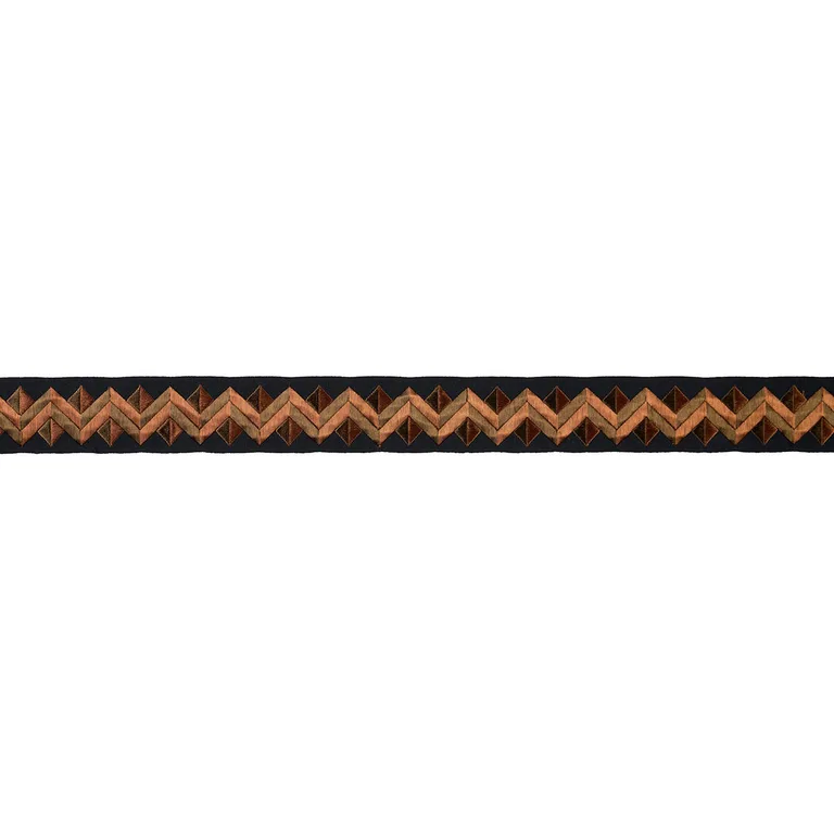 Schumacher Zigzag Moderne Tape trim in Goldstone (85583)