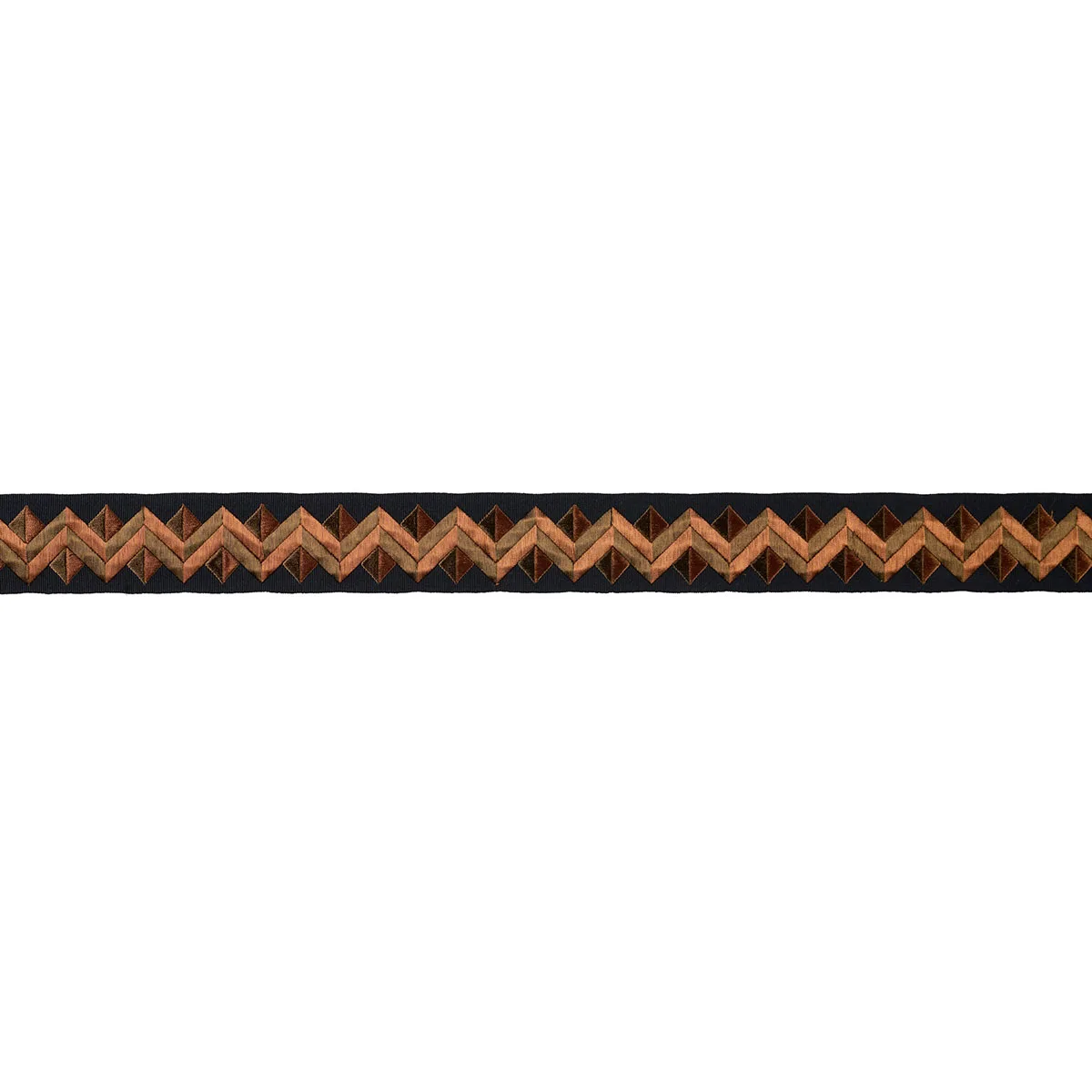 Schumacher Zigzag Moderne Tape trim in Goldstone (85583)