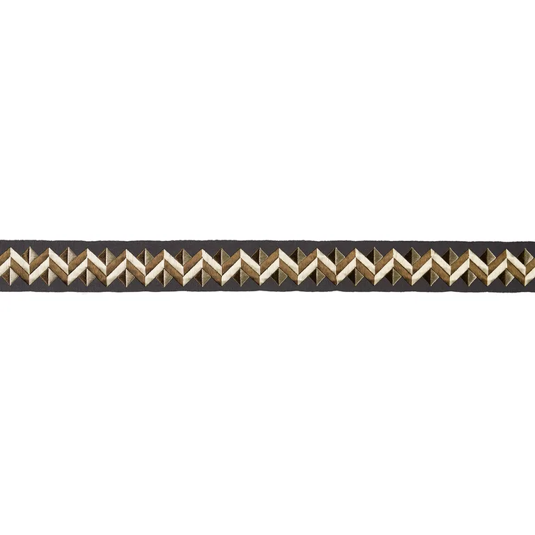 Schumacher Zigzag Moderne Tape trim in Onyx (85582)