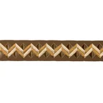 85581 | Zigzag Moderne Tape - Tiger'S Eye Schumacher Zigzag Moderne Tape trim in Tiger'S Eye (85581)