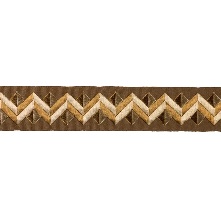 Schumacher Zigzag Moderne Tape trim in Tiger'S Eye (85581)