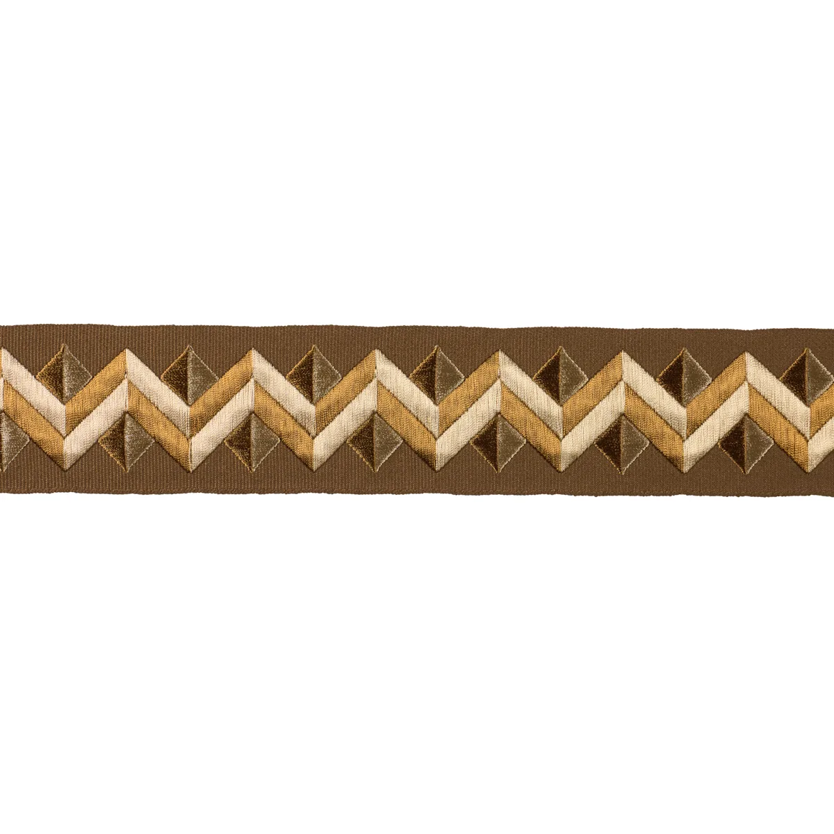 Schumacher Zigzag Moderne Tape trim in Tiger'S Eye (85581)