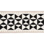 80190 | Zulma Embroidered Tape - Black Schumacher Zulma Embroidered Tape trim in Black (80190)