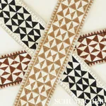 80190 | Zulma Embroidered Tape - Black Schumacher Zulma Embroidered Tape trim in Black (80190)