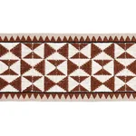80191 | Zulma Embroidered Tape - Brown Schumacher Zulma Embroidered Tape trim in Brown (80191)