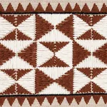 80191 | Zulma Embroidered Tape - Brown Schumacher Zulma Embroidered Tape trim in Brown (80191)