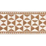 80192 | Zulma Embroidered Tape - Sand Schumacher Zulma Embroidered Tape trim in Sand (80192)