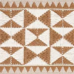 80192 | Zulma Embroidered Tape - Sand Schumacher Zulma Embroidered Tape trim in Sand (80192)