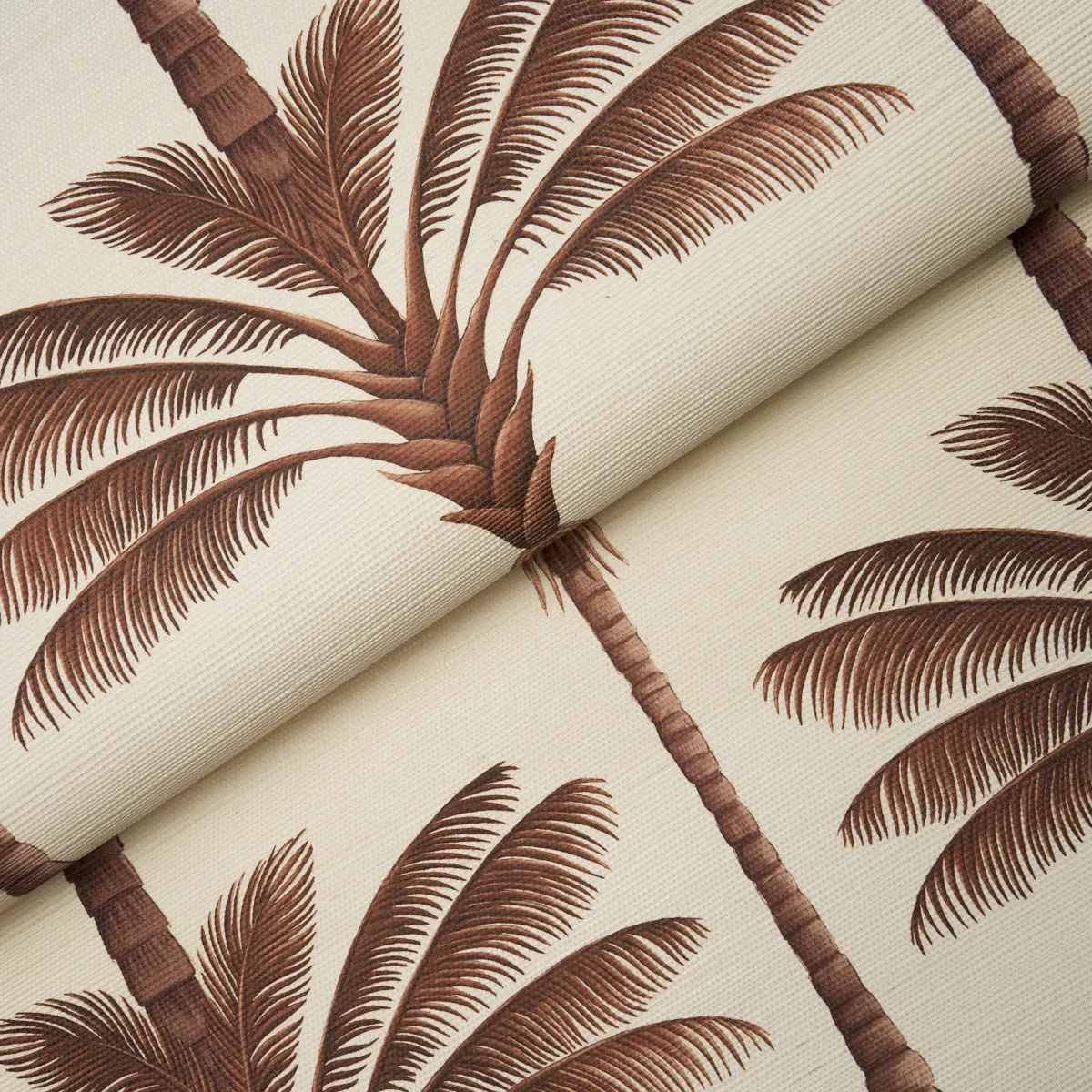 A PALM IS A PALM SISAL - CHOCOLATE MEETS TOBACCO Schumacher A PALM IS A PALM SISAL CHOCOLATE MEETS TOBACCO Schumacher Wallpaper wallpaper - SKU 5016960
