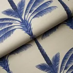 A PALM IS A PALM SISAL INDIGO PALM GROVE Schumacher Wallpaper wallpaper - SKU 5016962