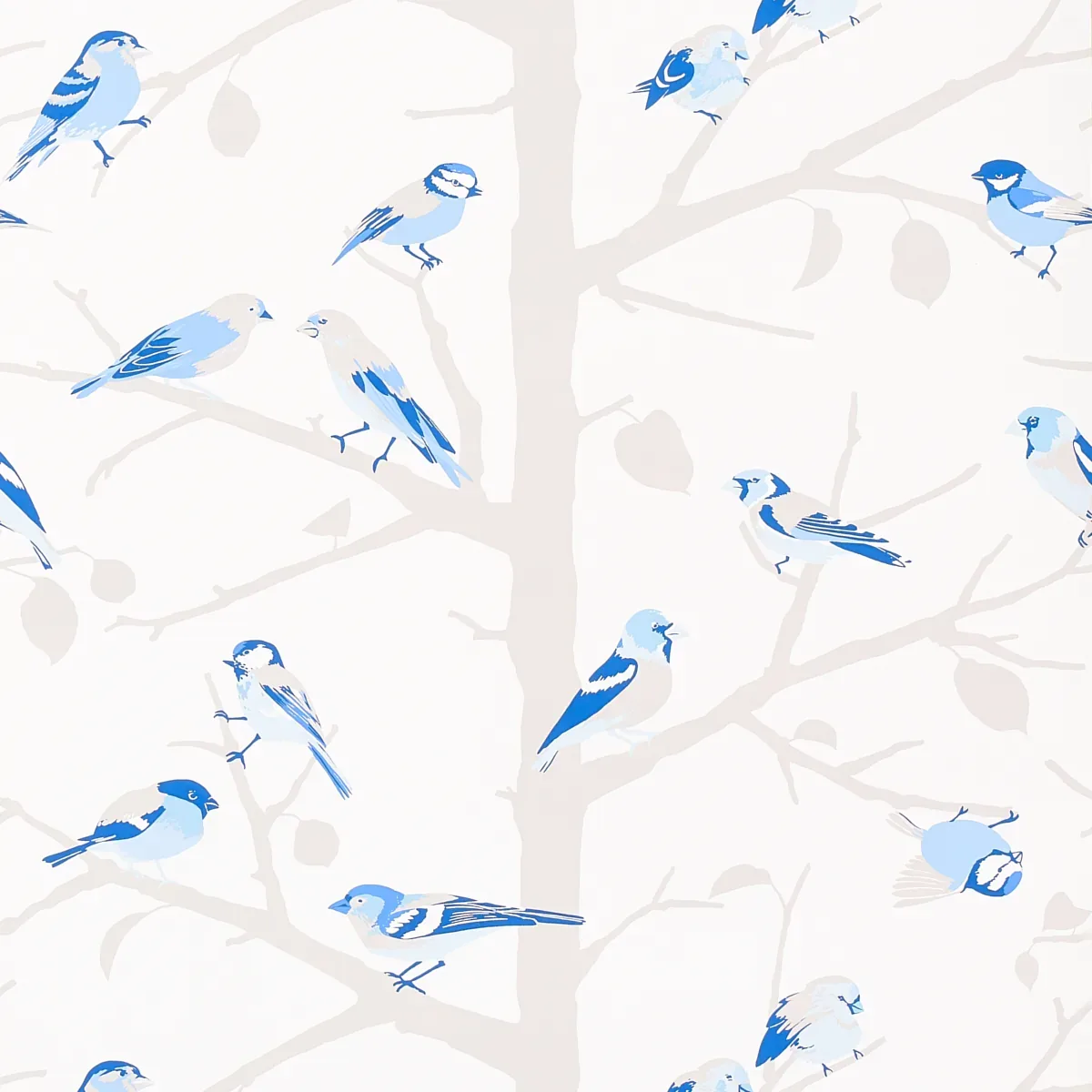 A-TWITTER BLUES Schumacher Wallpaper wallpaper - SKU 5005034