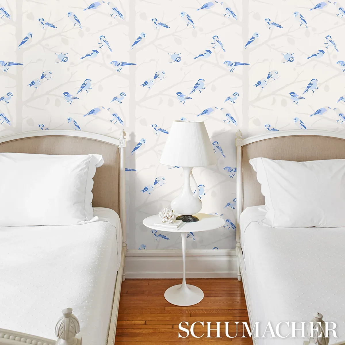 A-TWITTER BLUES Schumacher Wallpaper wallpaper - SKU 5005034