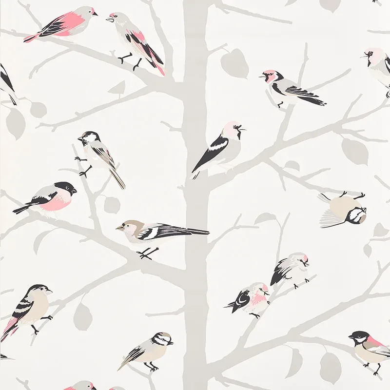 A-TWITTER BLUSH Schumacher Wallpaper wallpaper - SKU 5005032