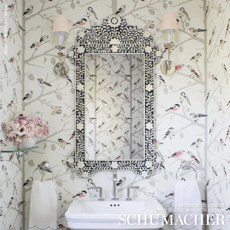 A-TWITTER BLUSH Schumacher Wallpaper wallpaper - SKU 5005032