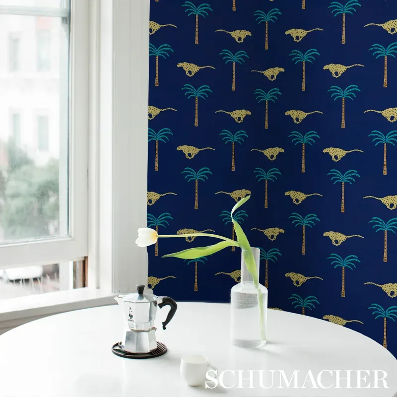 A WILD DESERT DREAM - MIDNIGHT Schumacher Wallpaper | Wallpa A WILD DESERT DREAM MIDNIGHT Schumacher Wallpaper wallpaper - SKU 5012542