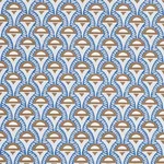 ABELINO - BLUE & BROWN Schumacher Wallpaper | Wallpaper Twin ABELINO BLUE & BROWN Schumacher Wallpaper wallpaper - SKU 5012081