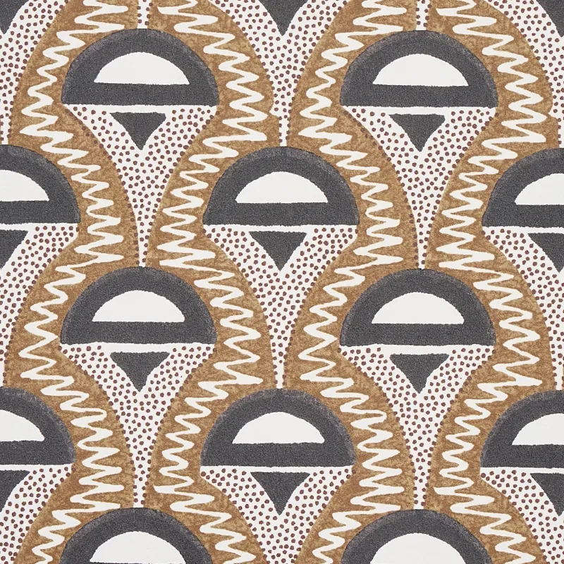 ABELINO - CAMEL & BLACK Schumacher Wallpaper | Wallpaper Twi ABELINO CAMEL & BLACK Schumacher Wallpaper wallpaper - SKU 5012080