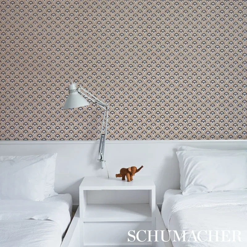 ABELINO - CAMEL & BLACK Schumacher Wallpaper | Wallpaper Twi ABELINO CAMEL & BLACK Schumacher Wallpaper wallpaper - SKU 5012080