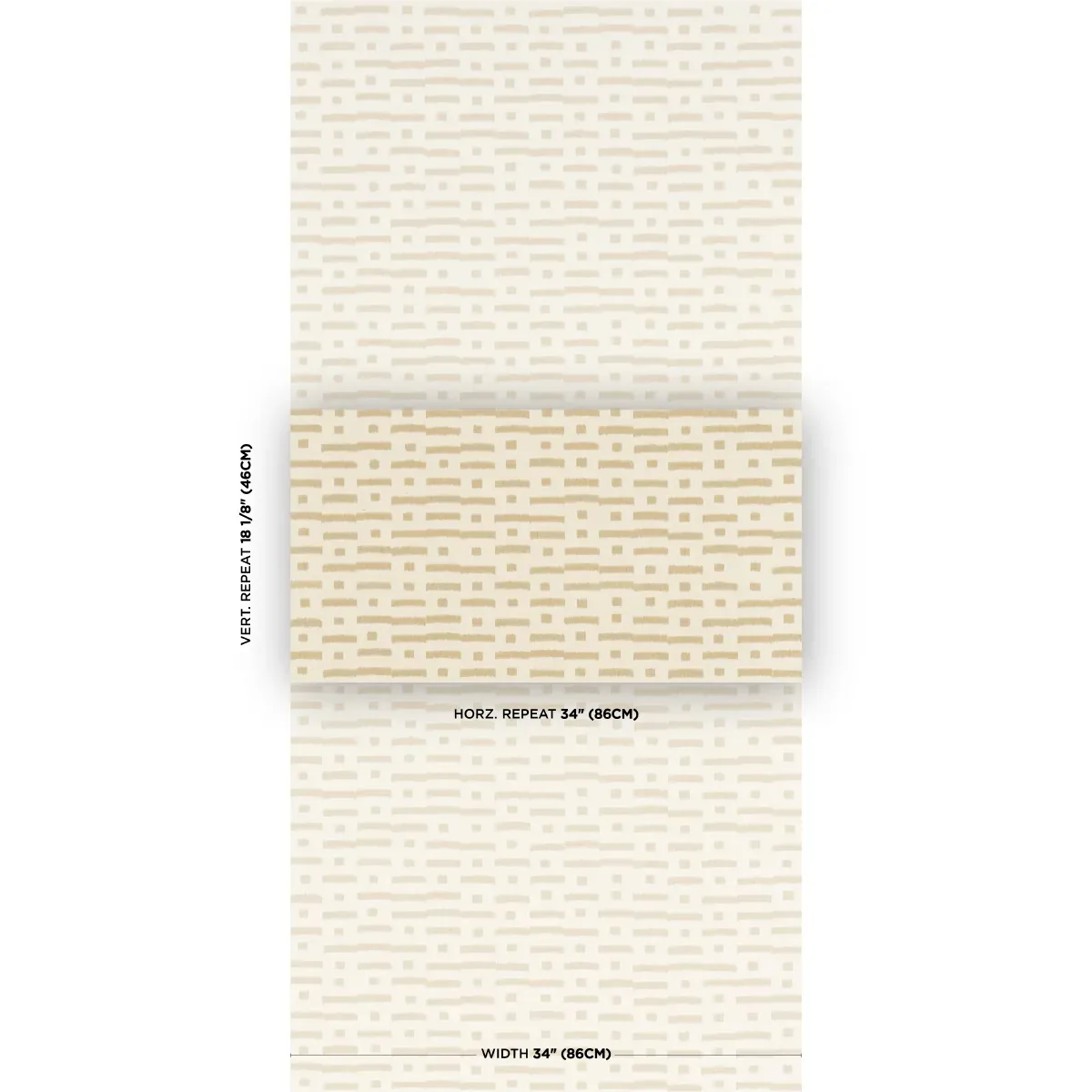 ABSTRACT IKAT SISAL BEIGE Schumacher Wallpaper wallpaper - SKU 5017591