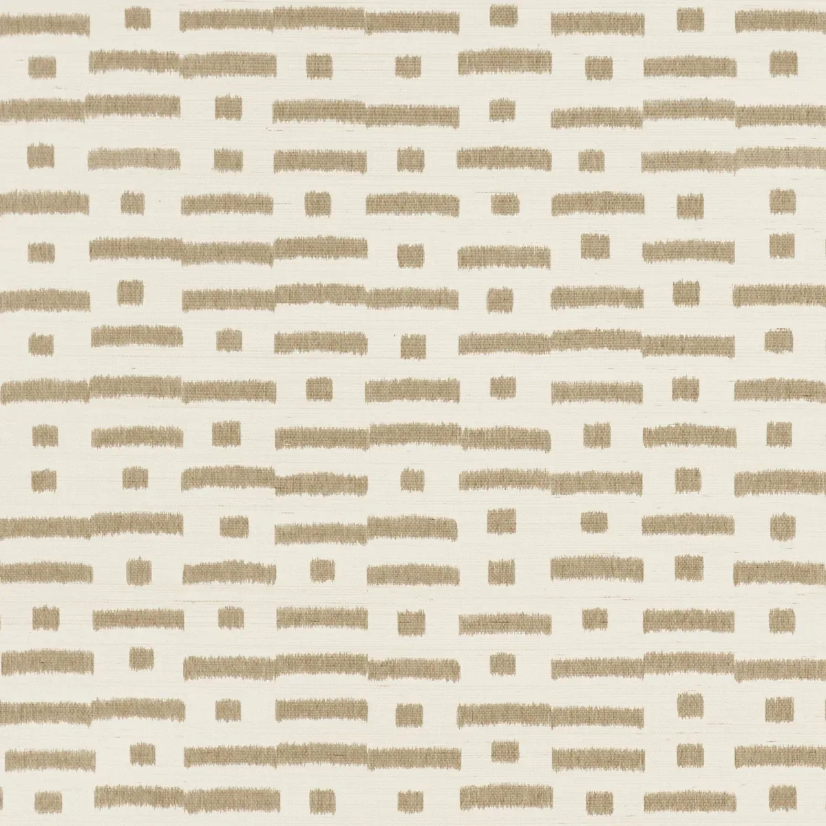 ABSTRACT IKAT SISAL TAUPE Schumacher Wallpaper wallpaper - SKU 5017592