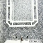 ABSTRACT LEAF - METALLIC SLATE Schumacher Wallpaper | Wallpa ABSTRACT LEAF METALLIC SLATE Schumacher Wallpaper wallpaper - SKU 5007534