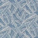 ABSTRACT LEAF NAVY Schumacher Wallpaper wallpaper - SKU 5007533