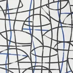 ABSTRATTO BLACK & COBALT Schumacher Wallpaper wallpaper - SKU 5009071