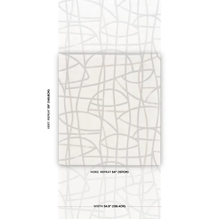 Schumacher ABSTRATTO wallpaper, color STONE, SKU 5009070