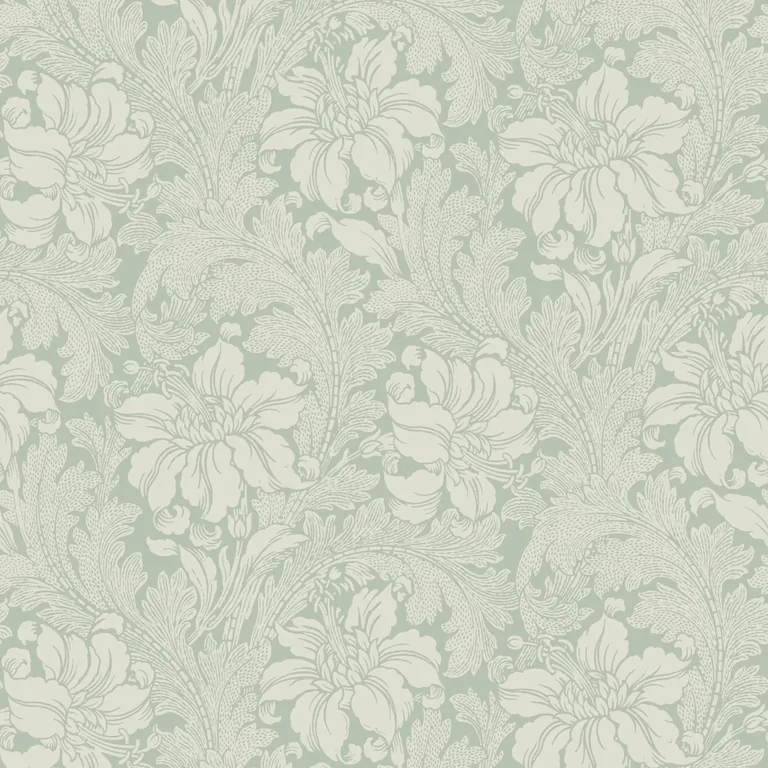 Schumacher ACANTHUS GARDEN wallpaper, color SAGE, SKU 5350