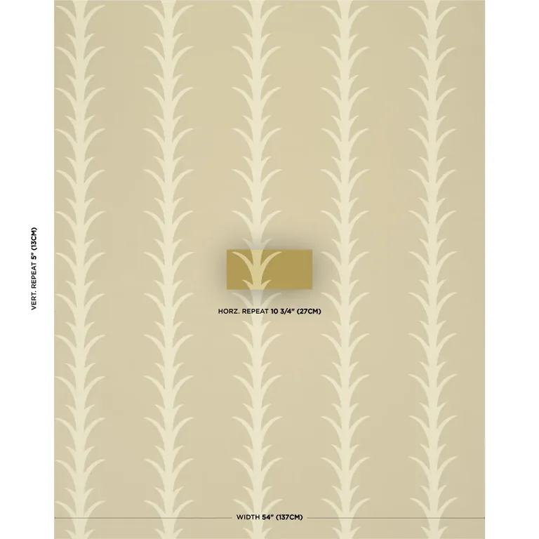 Schumacher ACANTHUS STRIPE wallpaper, color ANIS ON CHARTREUSE, SKU 5014777
