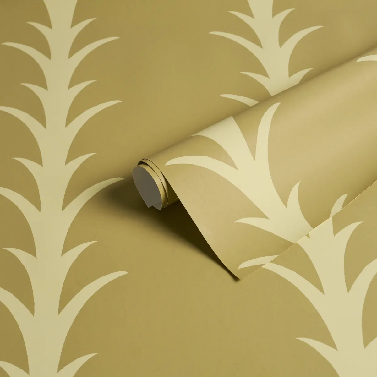 ACANTHUS STRIPE - ANIS ON CHARTREUSE Schumacher Wallpaper | ACANTHUS STRIPE ANIS ON CHARTREUSE Schumacher Wallpaper wallpaper - SKU 5014777