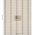 ACANTHUS STRIPE - BROWN ON BEIGE Schumacher Wallpaper | Wall ACANTHUS STRIPE BROWN ON BEIGE Schumacher Wallpaper wallpaper - SKU 5014774