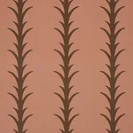 ACANTHUS STRIPE BROWN ON ROSEWOOD Schumacher Wallpaper wallpaper - SKU 5014778