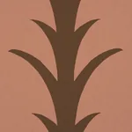 ACANTHUS STRIPE BROWN ON ROSEWOOD Schumacher Wallpaper wallpaper - SKU 5014778