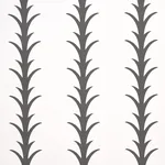 ACANTHUS STRIPE CARBON ON IVORY Schumacher Wallpaper wallpaper - SKU 5014773