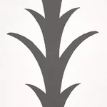 ACANTHUS STRIPE CARBON ON IVORY Schumacher Wallpaper wallpaper - SKU 5014773