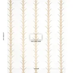 ACANTHUS STRIPE GOLD ON IVORY Schumacher Wallpaper wallpaper - SKU 5014772