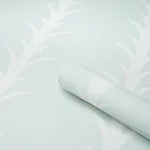 ACANTHUS STRIPE - IVORY ON MINERAL Schumacher Wallpaper | Wa ACANTHUS STRIPE IVORY ON MINERAL Schumacher Wallpaper wallpaper - SKU 5014770