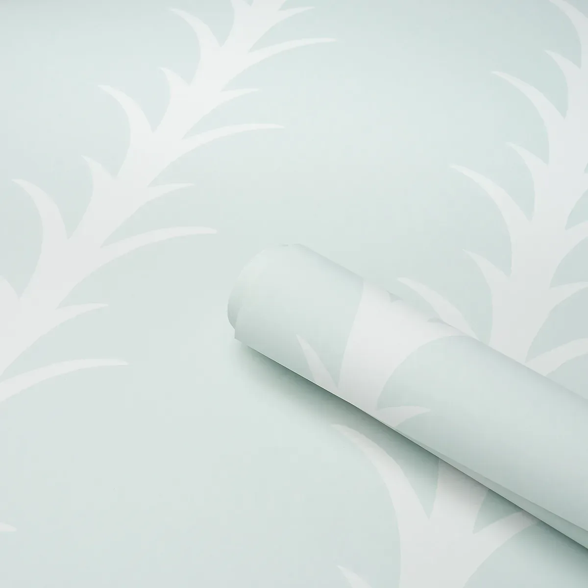 ACANTHUS STRIPE - IVORY ON MINERAL Schumacher Wallpaper | Wa ACANTHUS STRIPE IVORY ON MINERAL Schumacher Wallpaper wallpaper - SKU 5014770