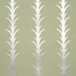 ACANTHUS STRIPE METALLIC ON SAGE Schumacher Wallpaper wallpaper - SKU 5014776