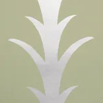 ACANTHUS STRIPE METALLIC ON SAGE Schumacher Wallpaper wallpaper - SKU 5014776