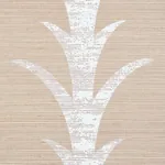 ACANTHUS STRIPE SISAL FOG & CHALK Schumacher Wallpaper wallpaper - SKU 5006052