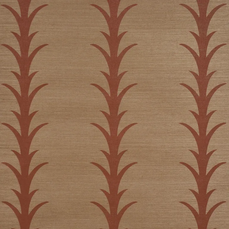 Schumacher ACANTHUS STRIPE SISAL wallpaper