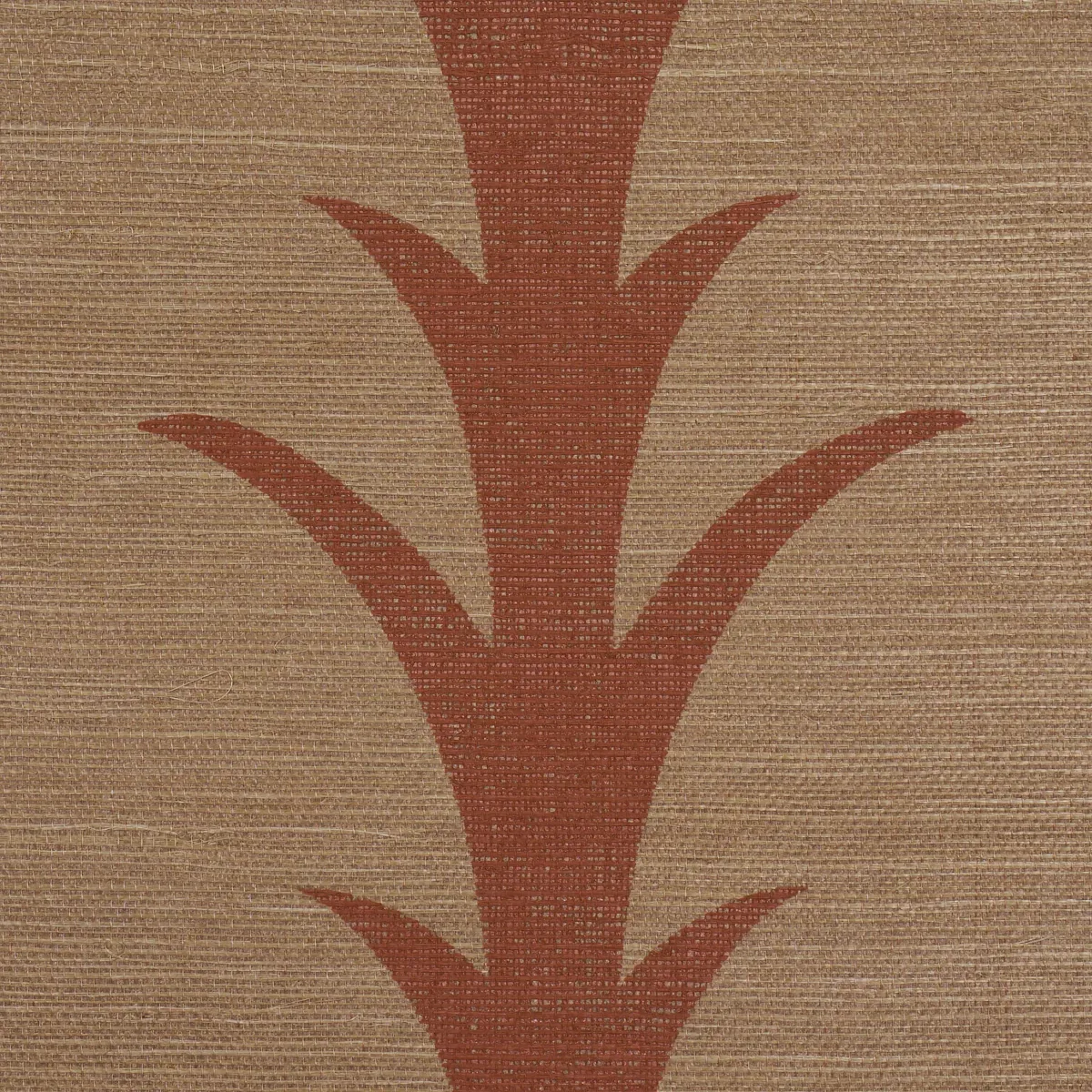 ACANTHUS STRIPE SISAL MOCHA Schumacher Wallpaper wallpaper - SKU 5017651