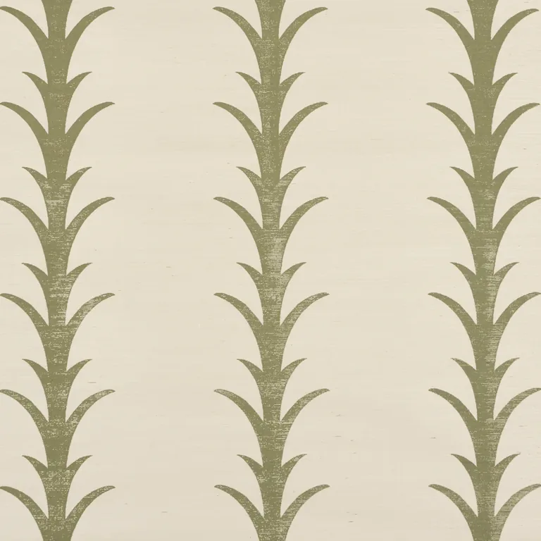 Schumacher ACANTHUS STRIPE SISAL wallpaper