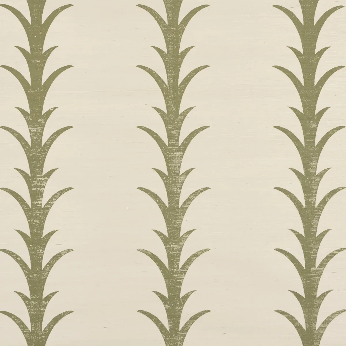 ACANTHUS STRIPE SISAL OLIVE Schumacher Wallpaper wallpaper - SKU 5006058